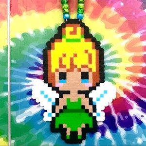Tinker Bell Perler Necklace